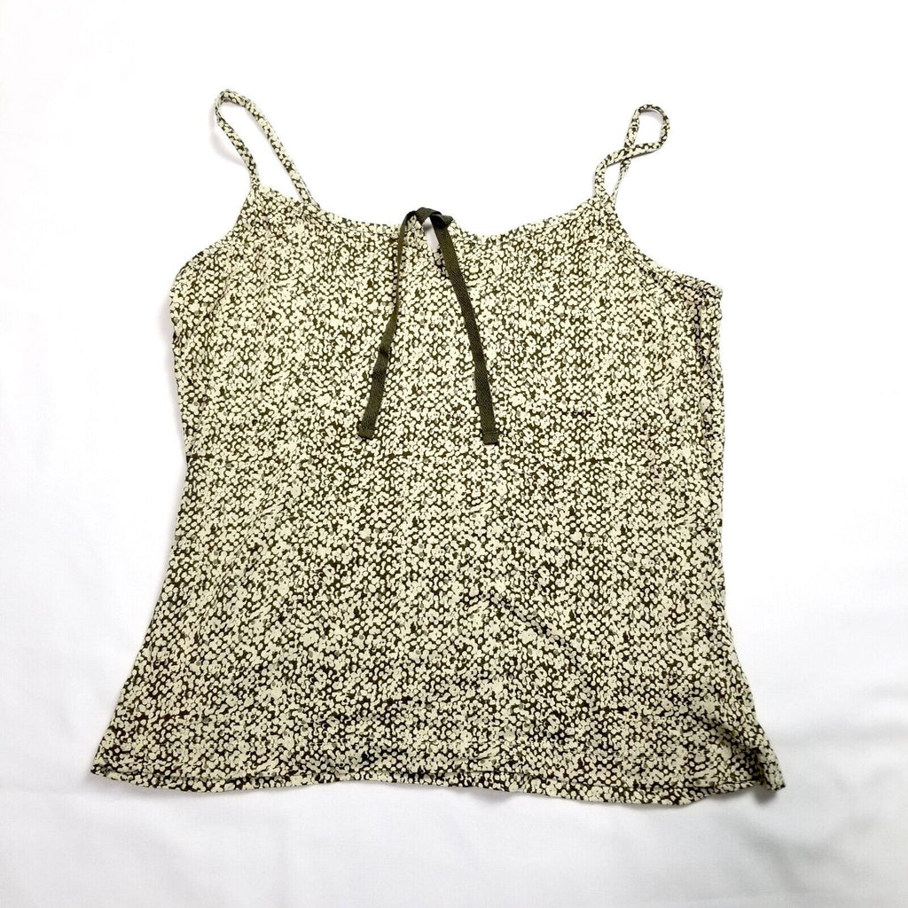 sandwich Women's M Sage Green Beige Dotted Blouse Singlet Cami Top Adjustable