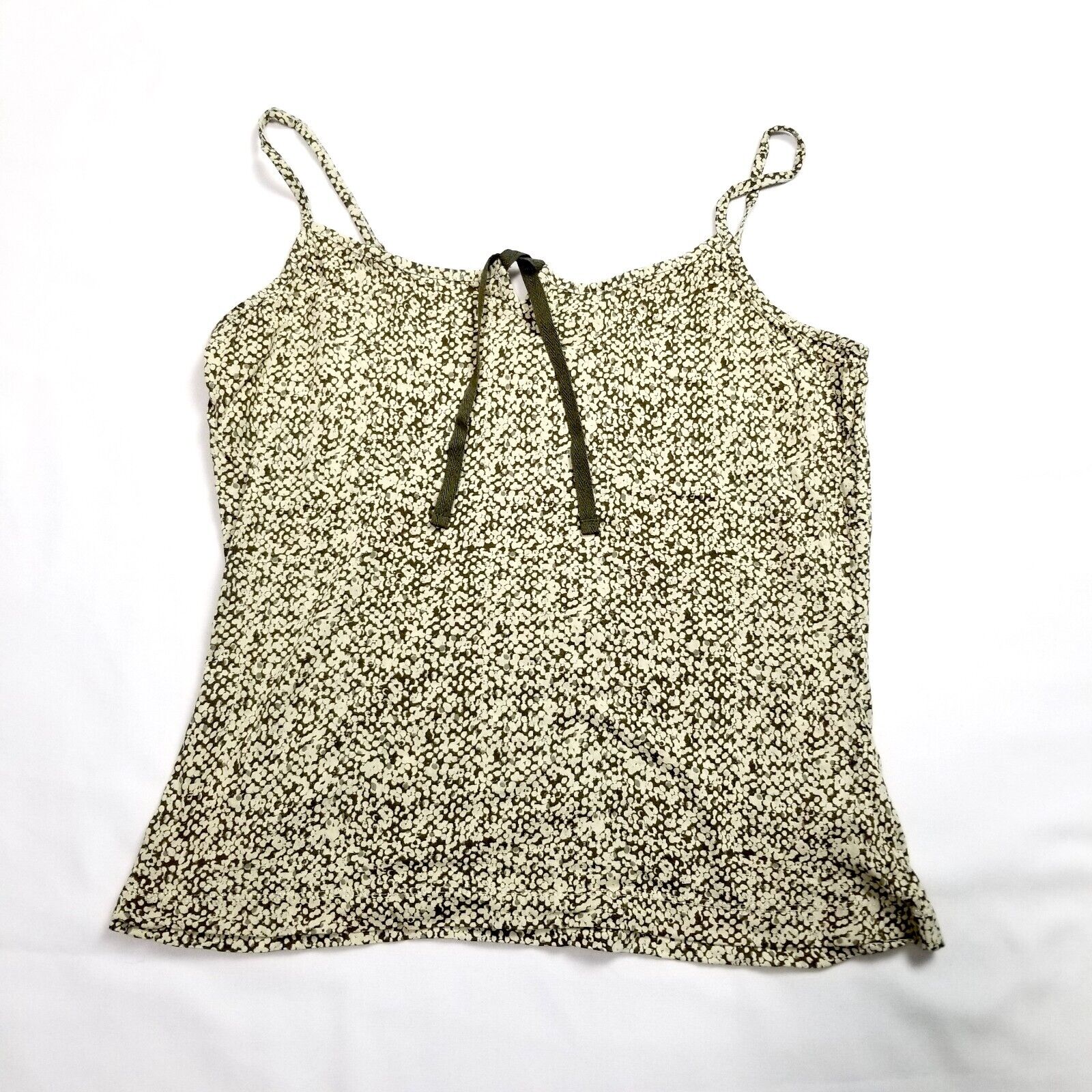 sandwich Women's M Sage Green Beige Dotted Blouse Singlet Cami Top Adjustable
