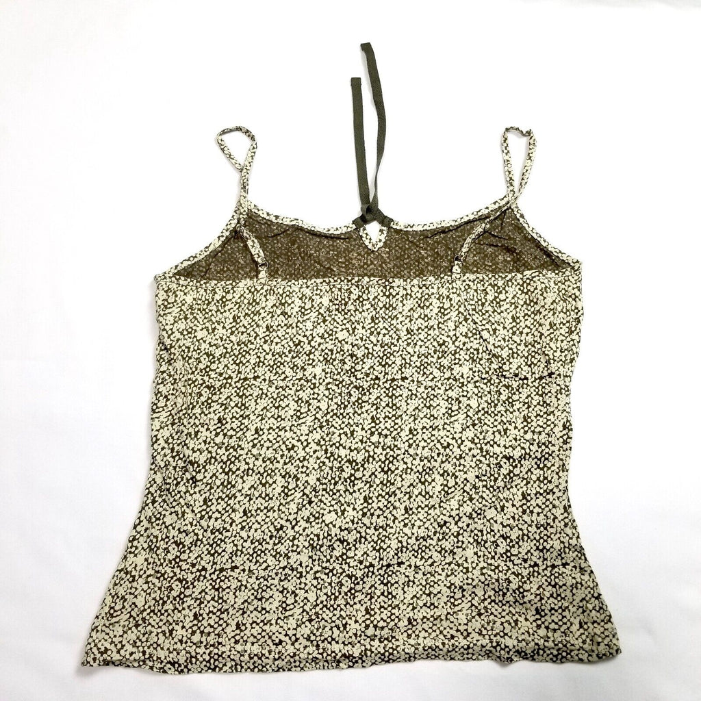 sandwich Women's M Sage Green Beige Dotted Blouse Singlet Cami Top Adjustable