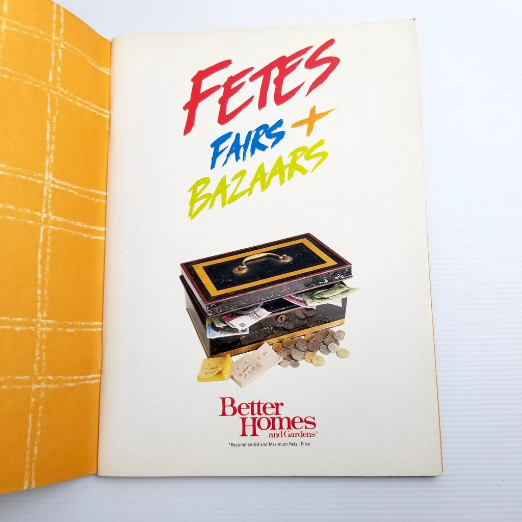 Vintage Better Homes and Gardens Fetes Fairs Bazaars Food Crafts Book Paperback