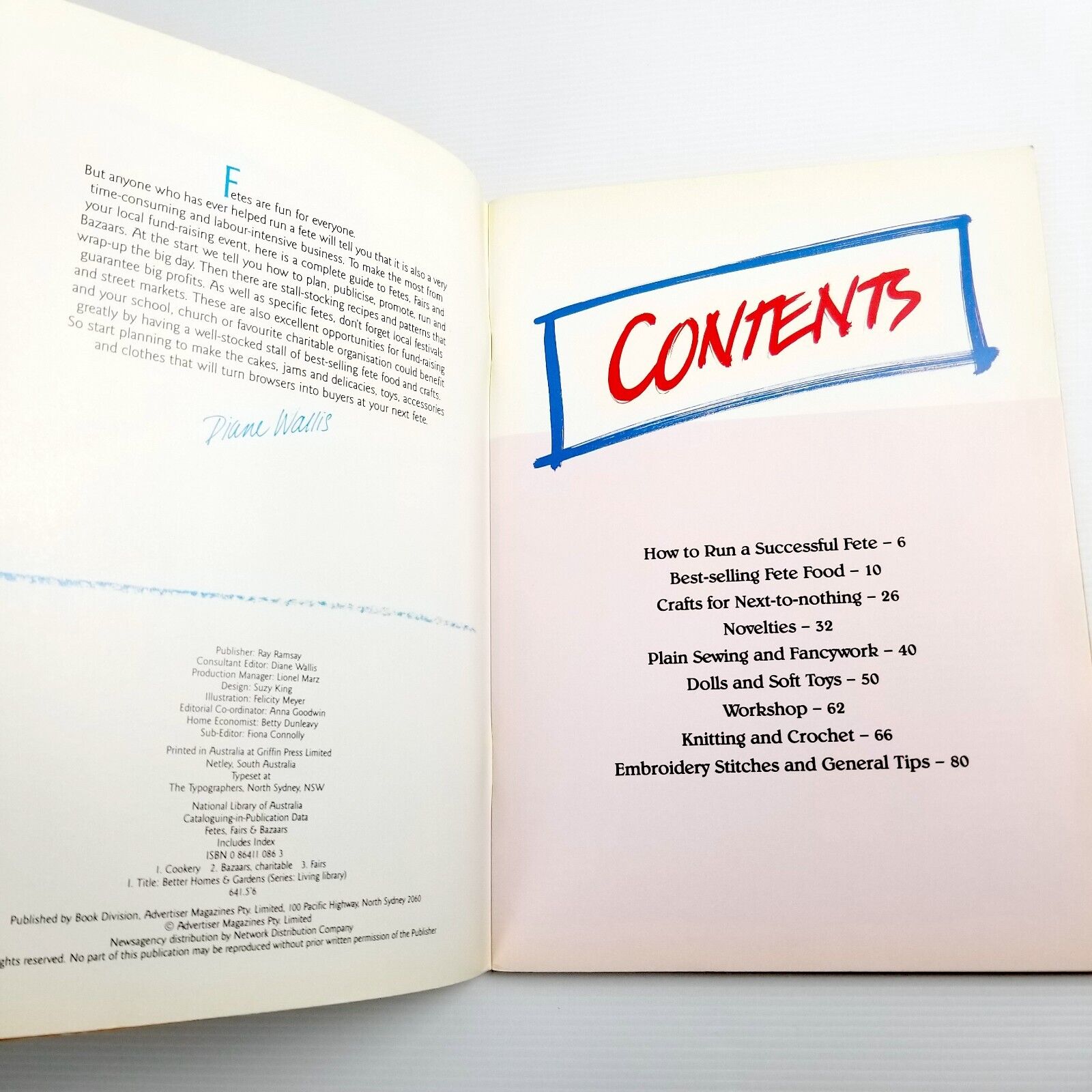 Vintage Better Homes and Gardens Fetes Fairs Bazaars Food Crafts Book Paperback