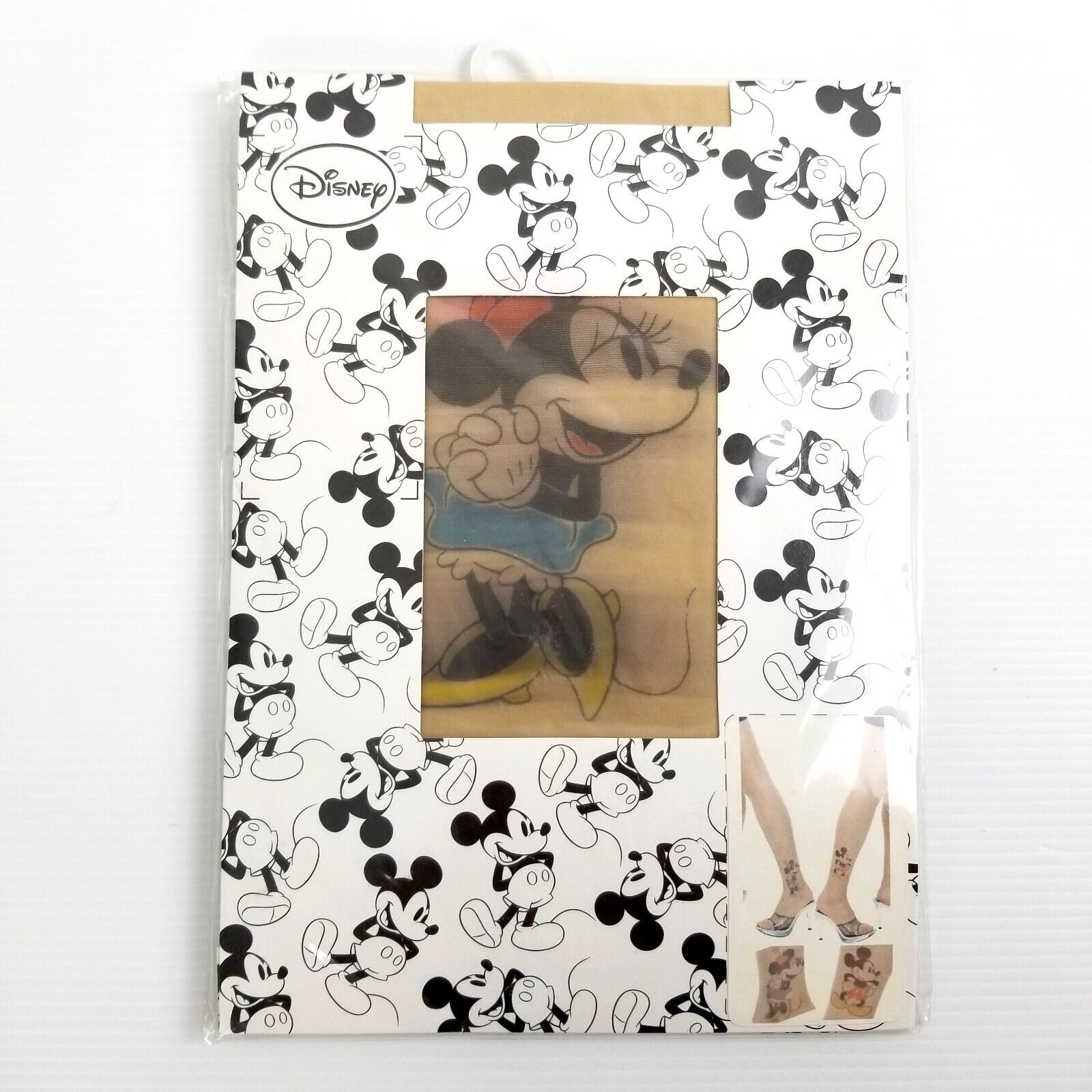 Vintage Mickey Mouse Minnie Mouse Sheer Stockings Tokyo Disney Japan New Sealed