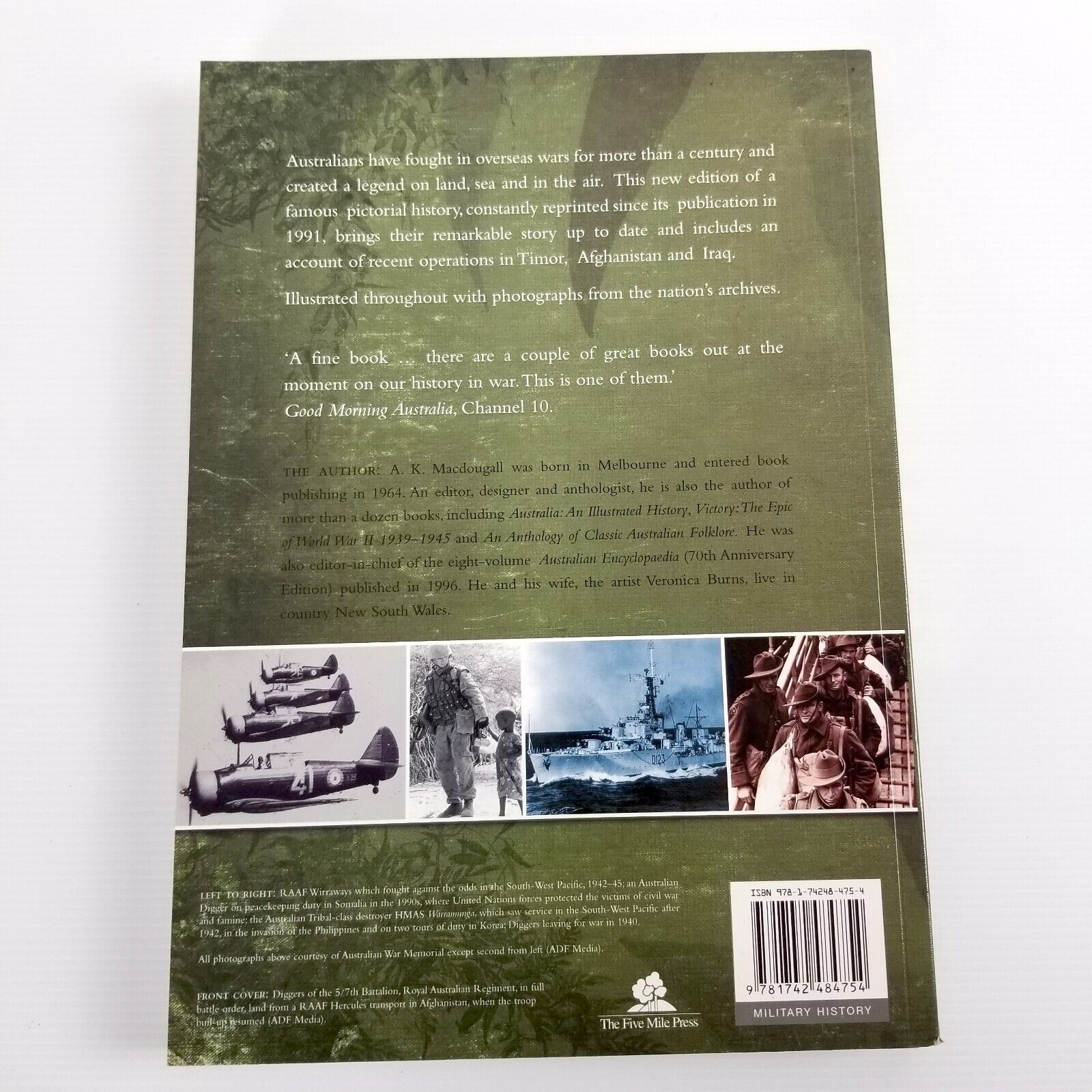 Australians At War: A Pictorial History by A. K. Macdougall ANZAC Military War
