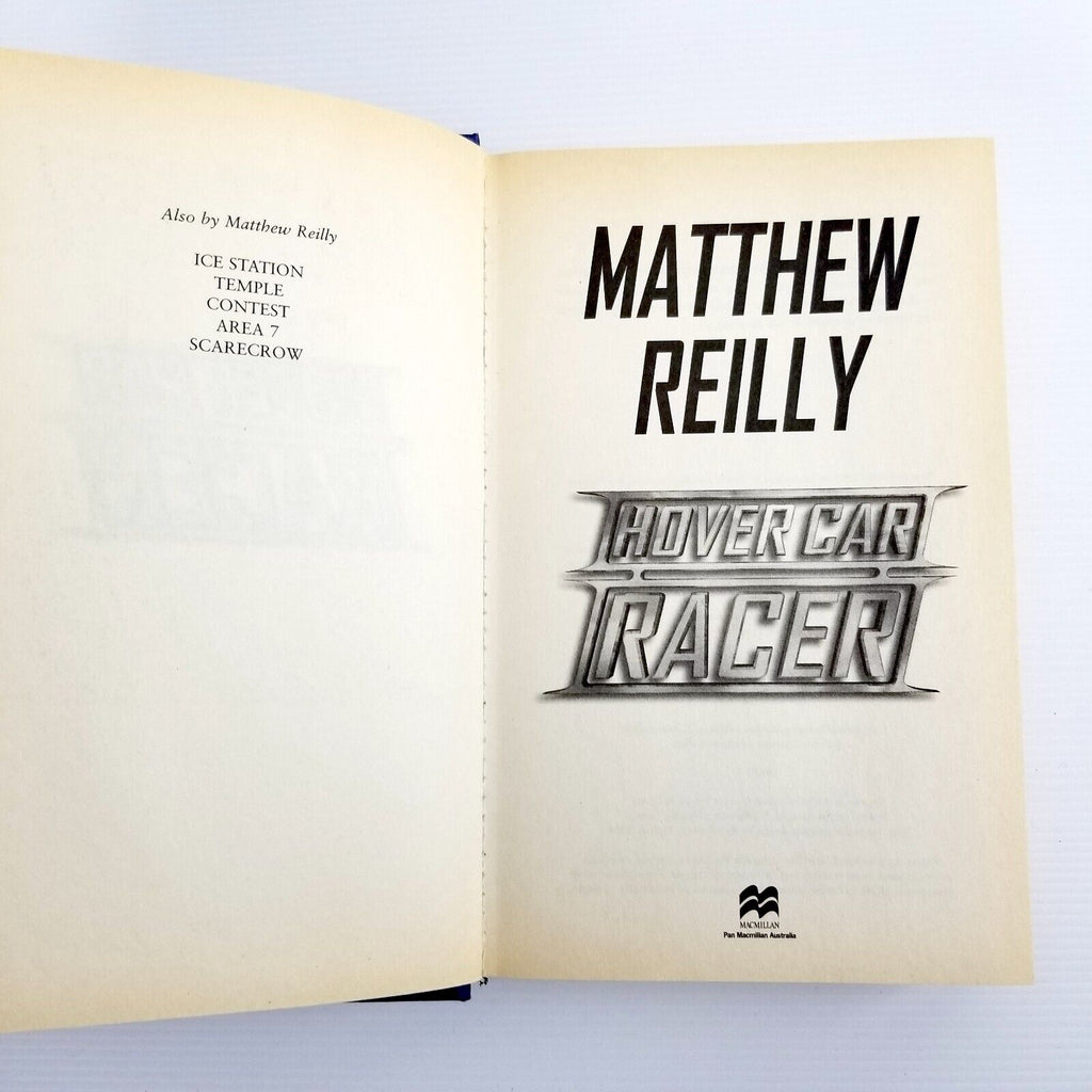Hover Car Racer by Matthew Reilly (Hardcover, 2004) Racing Sport Young Adult