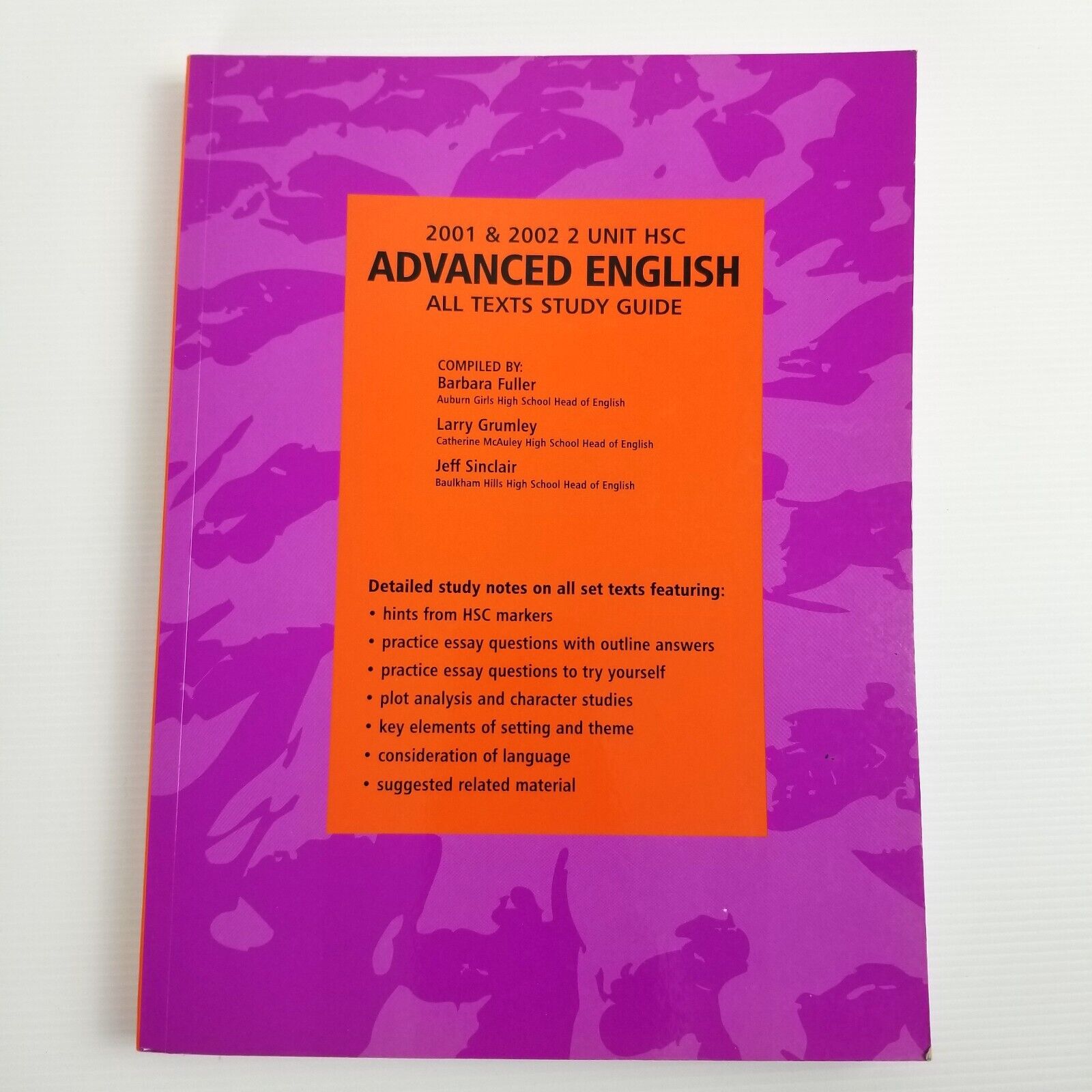 3x Advanced English Textbooks Study Guides HSC Highschool Workbook Like New