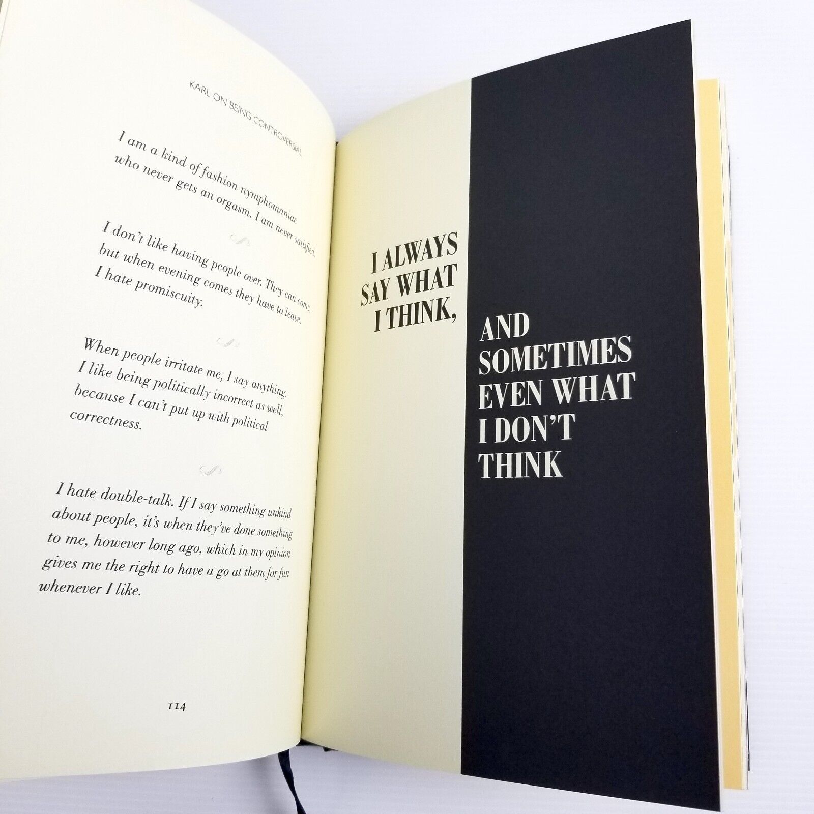 The World According to Karl: The Wit and Wisdom of Karl Lagerfeld Hardcover 2013