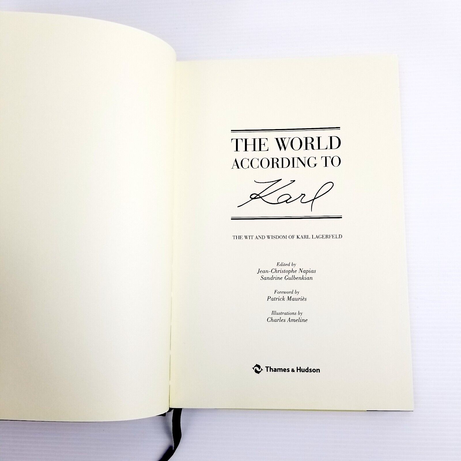 The World According to Karl: The Wit and Wisdom of Karl Lagerfeld Hardcover 2013