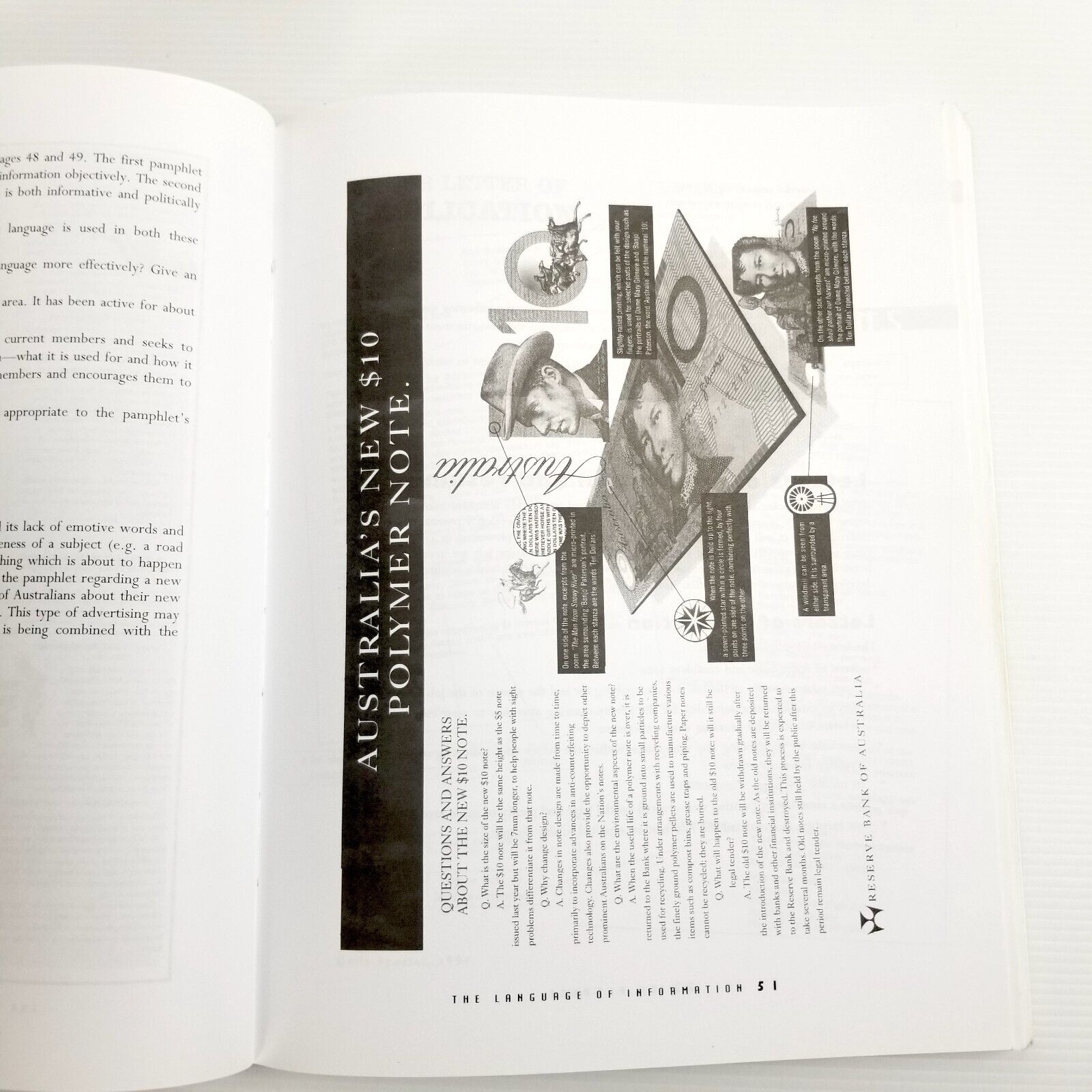 On Purpose: Studying Written Oral and Visual Language in Context PB 1996 1st Ed