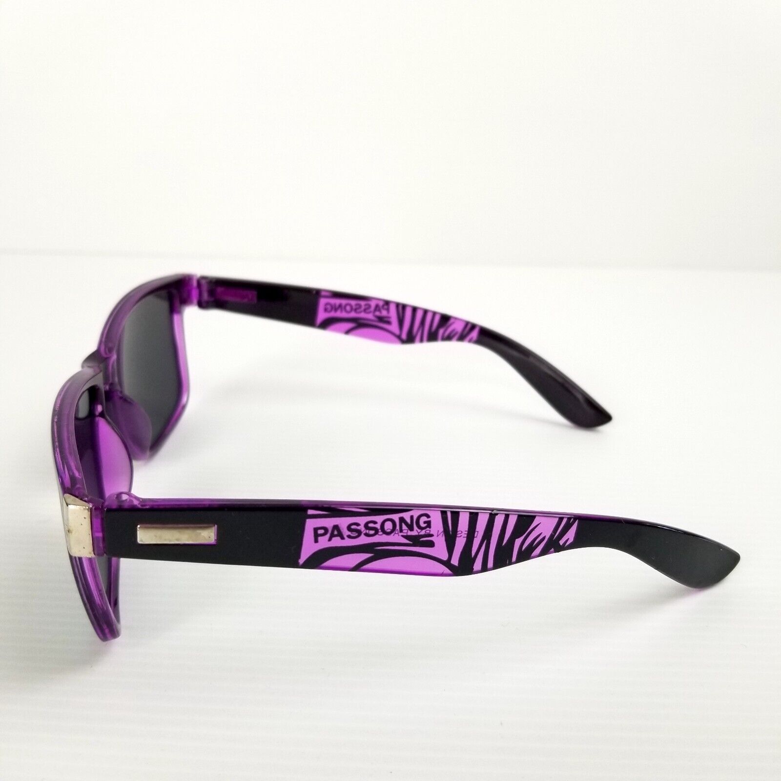 Funky Purple Polarised Sunglasses Square Mirrored Lens Men's Women's UV400 New