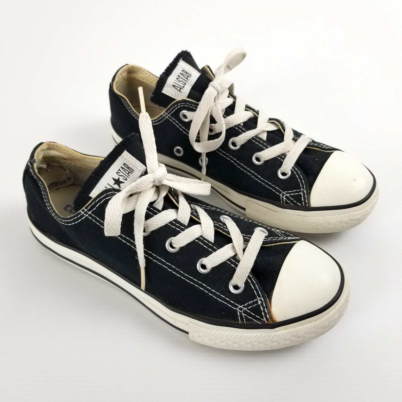 Converse Chuck Taylor All Star Junior Low Top Black US 3 Sneakers Shoes 3J235