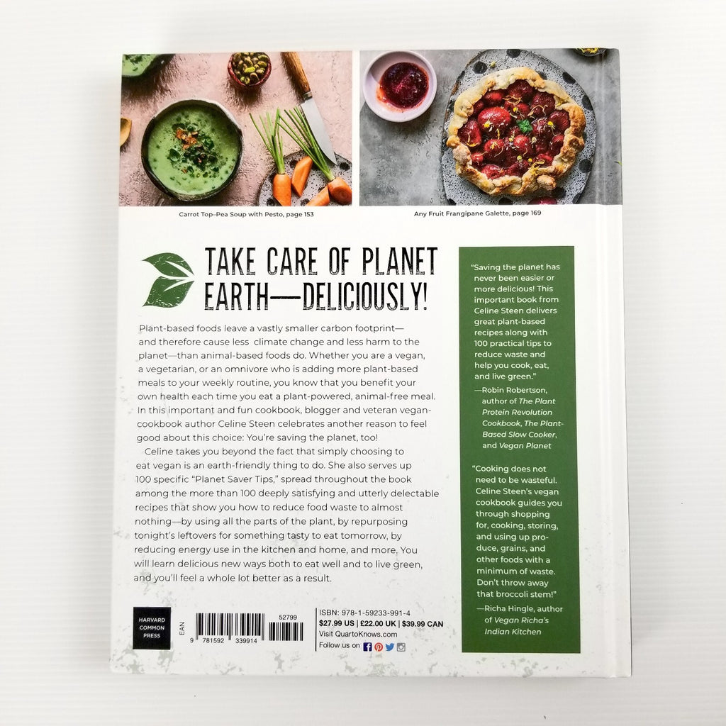 No-Waste Save-the-Planet Vegan Cookbook: 100 Plant-Based Recipes Hardcover Book