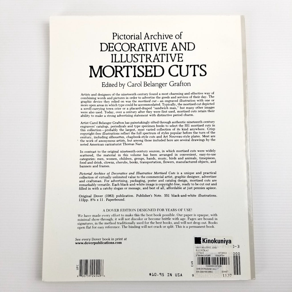 Pictorial Archive of Decorative and Illustrative Mortised Cuts: 551 Designs 1983
