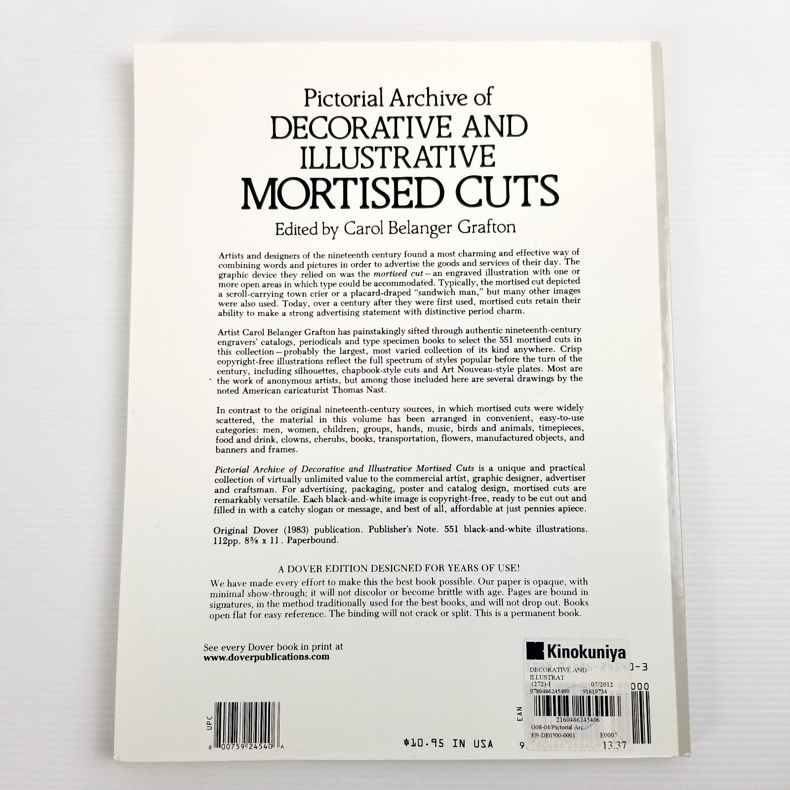 Pictorial Archive of Decorative and Illustrative Mortised Cuts: 551 Designs 1983
