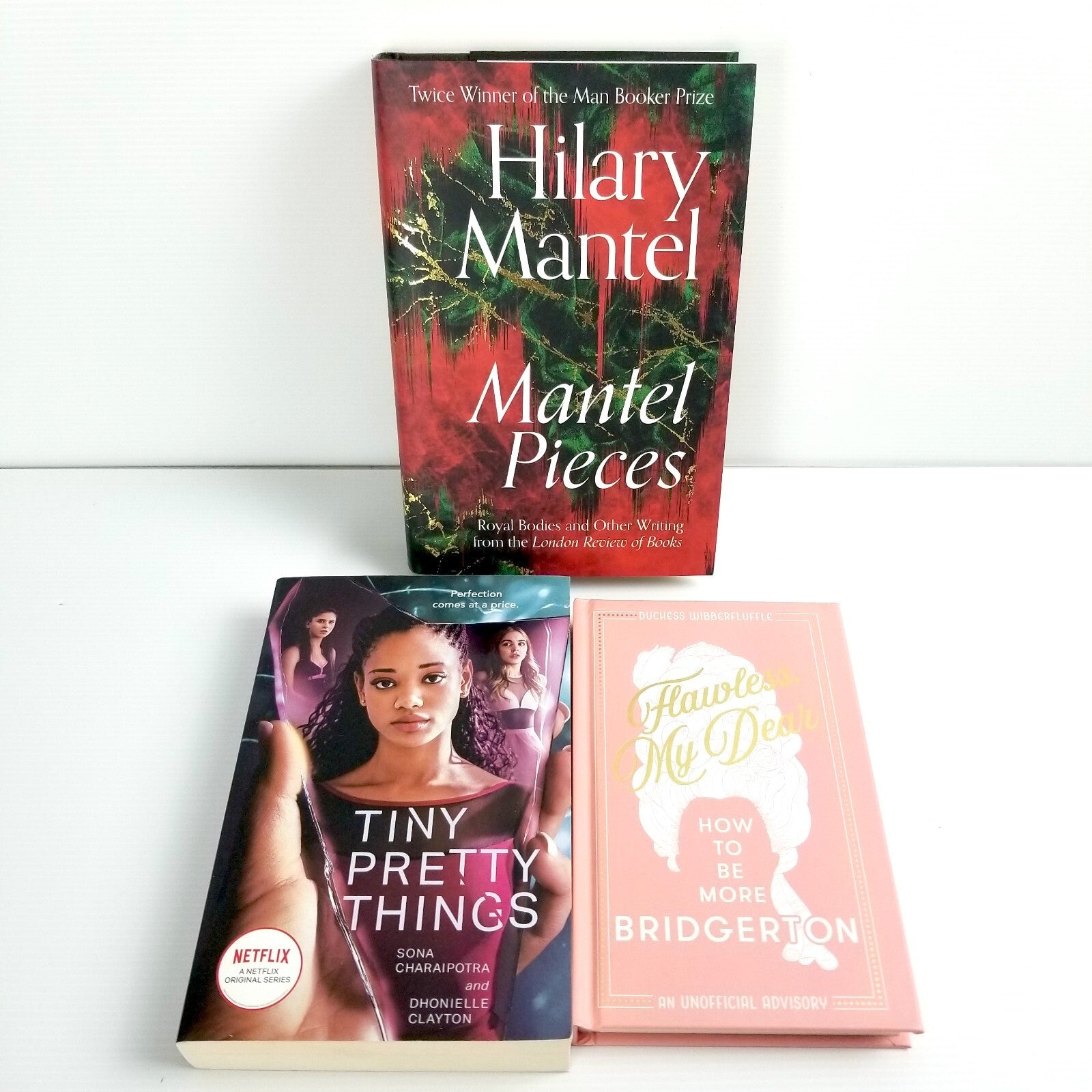 3x YA Fiction Hilary Mantel Pieces Tiny Pretty Things Flawless Bridgerton Books