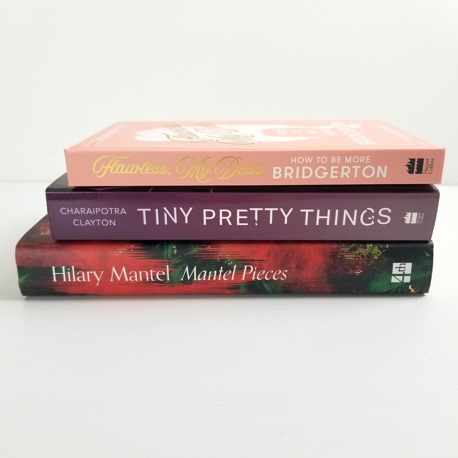 3x YA Fiction Hilary Mantel Pieces Tiny Pretty Things Flawless Bridgerton Books