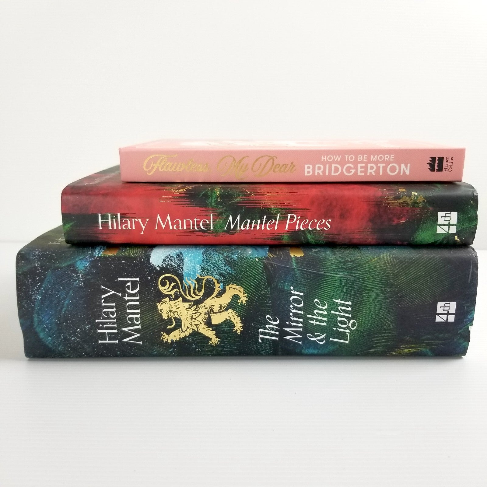 3x YA Fiction Hilary Mantel Pieces Mirror & the Light Flawless Bridgerton Books