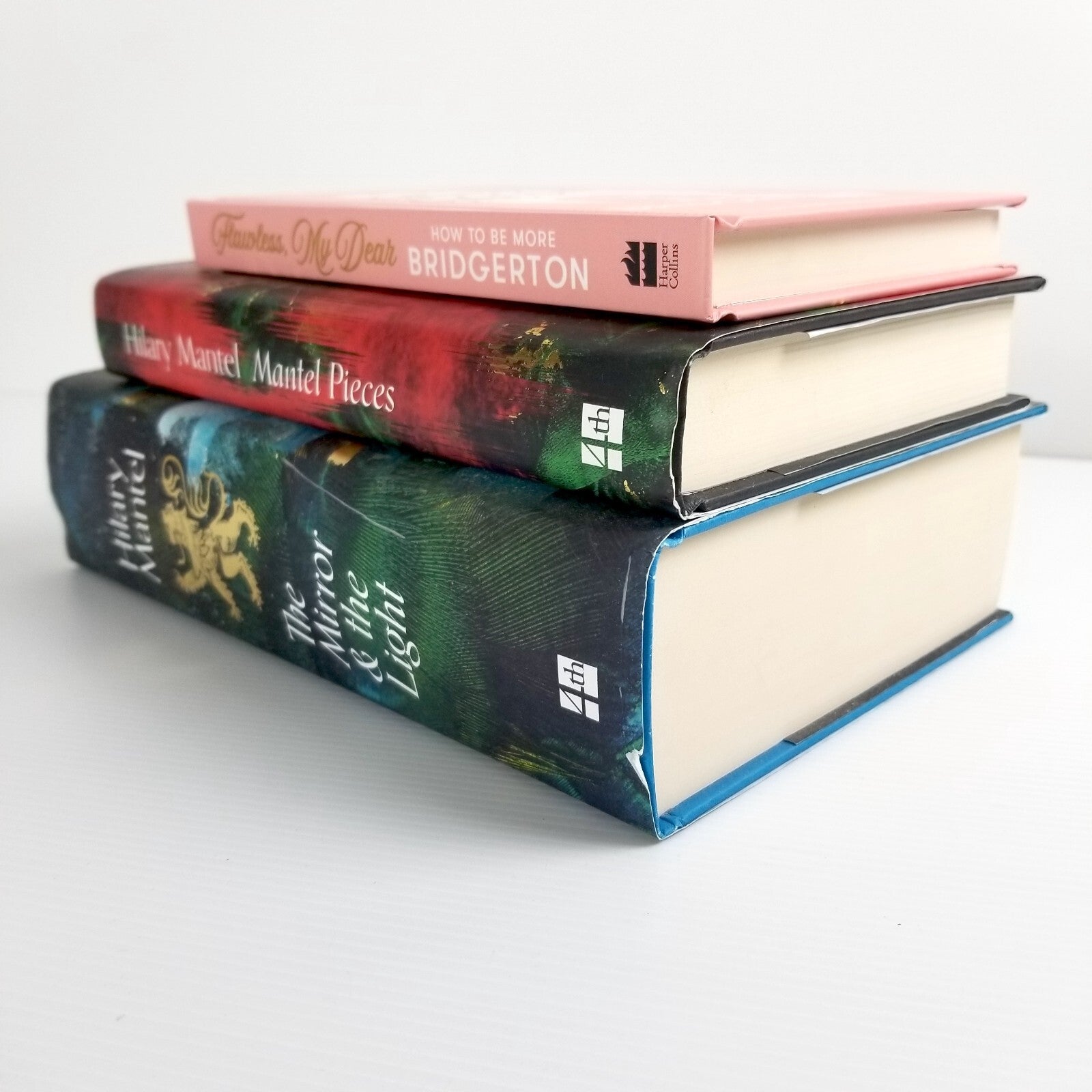 3x YA Fiction Hilary Mantel Pieces Mirror & the Light Flawless Bridgerton Books