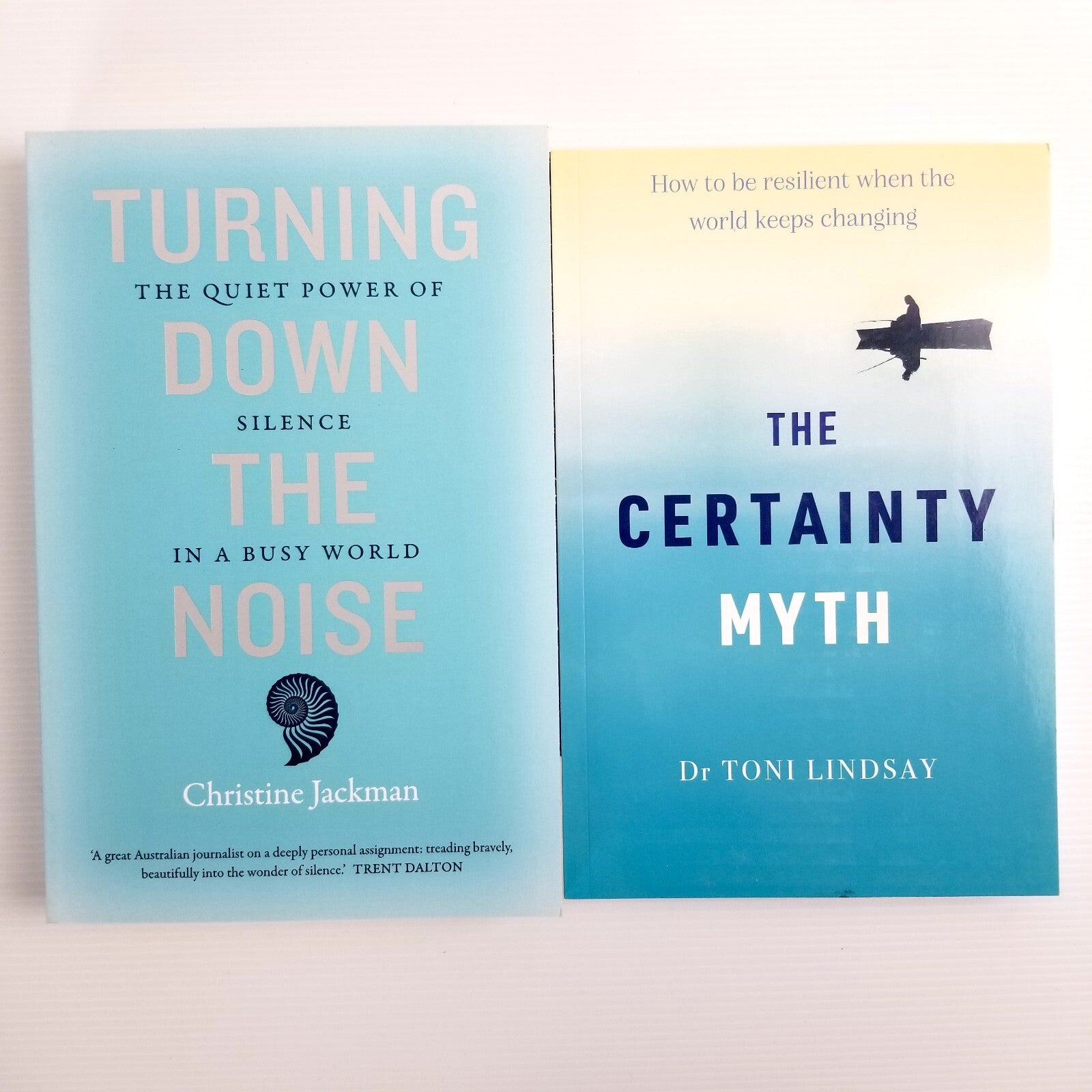 2x Self-Help Book Bundle Turning Down the Noise & The Certainty Myth Paperback