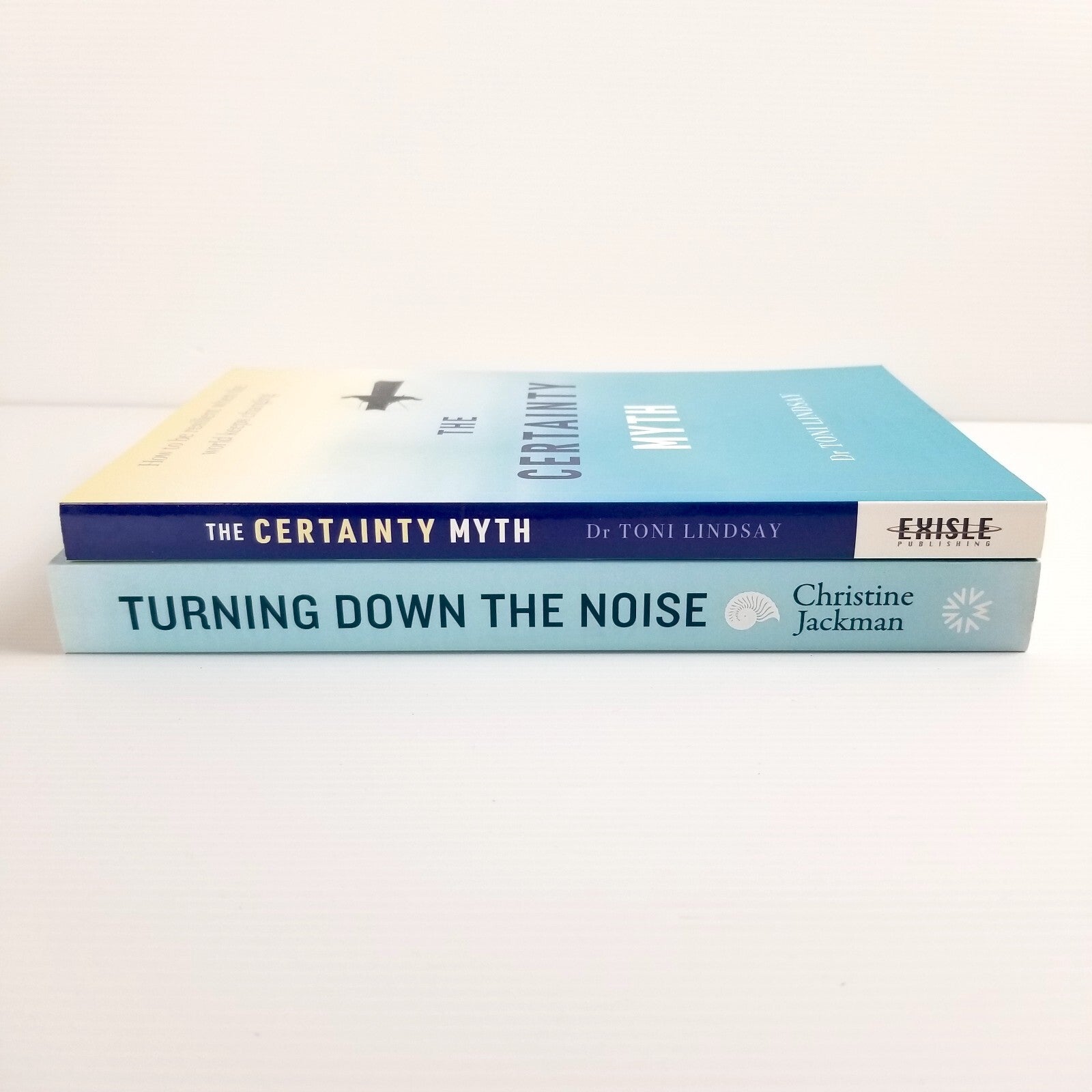 2x Self-Help Book Bundle Turning Down the Noise & The Certainty Myth Paperback