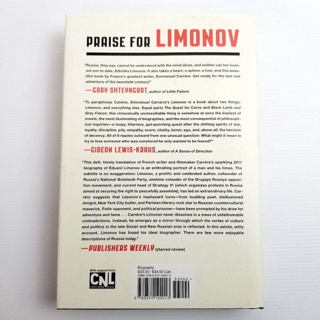 Limonov: The Outrageous Adventures... Soviet Poet (Hardcover) Emmanuel Carrere