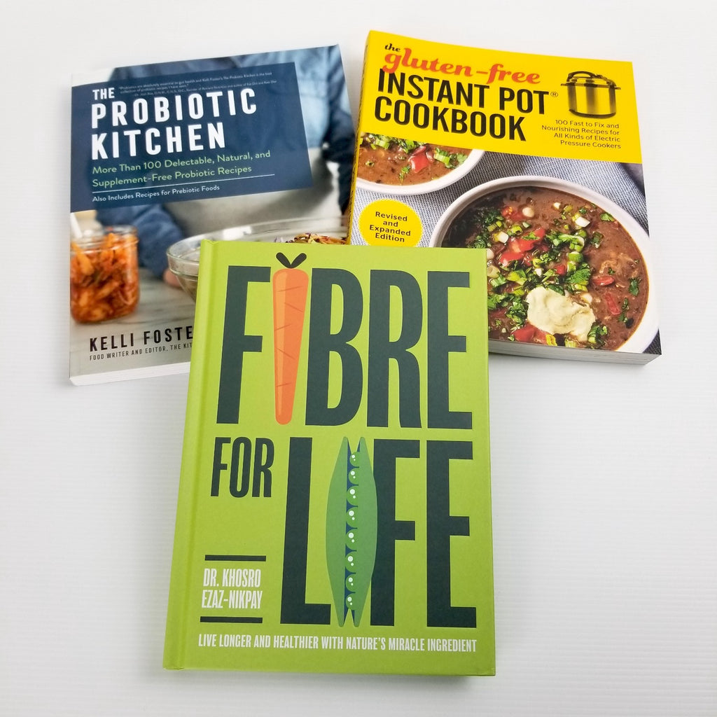 Bulk Lot 3 Health Cooking Books Probiotics Fibre Instant Pot Gluten-Free Recipes