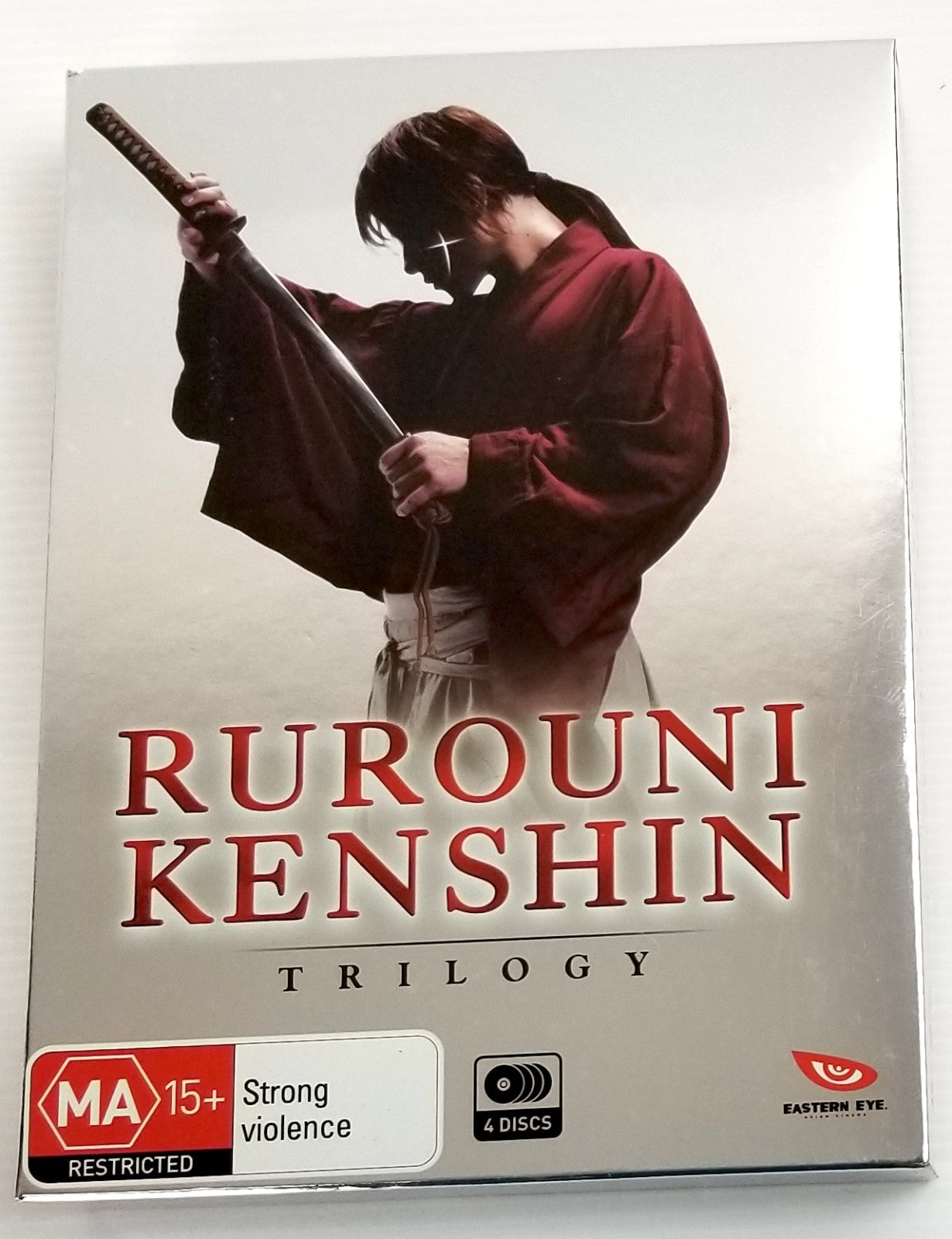 Rare Rurouni Kenshin Trilogy Live-Action DVD Region 4 Like New 4 Discs