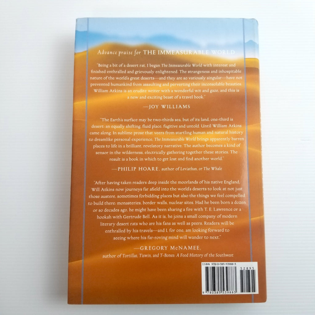 Immeasurable World: Journeys in Desert Places by William Atkins, 2018, Hardcover