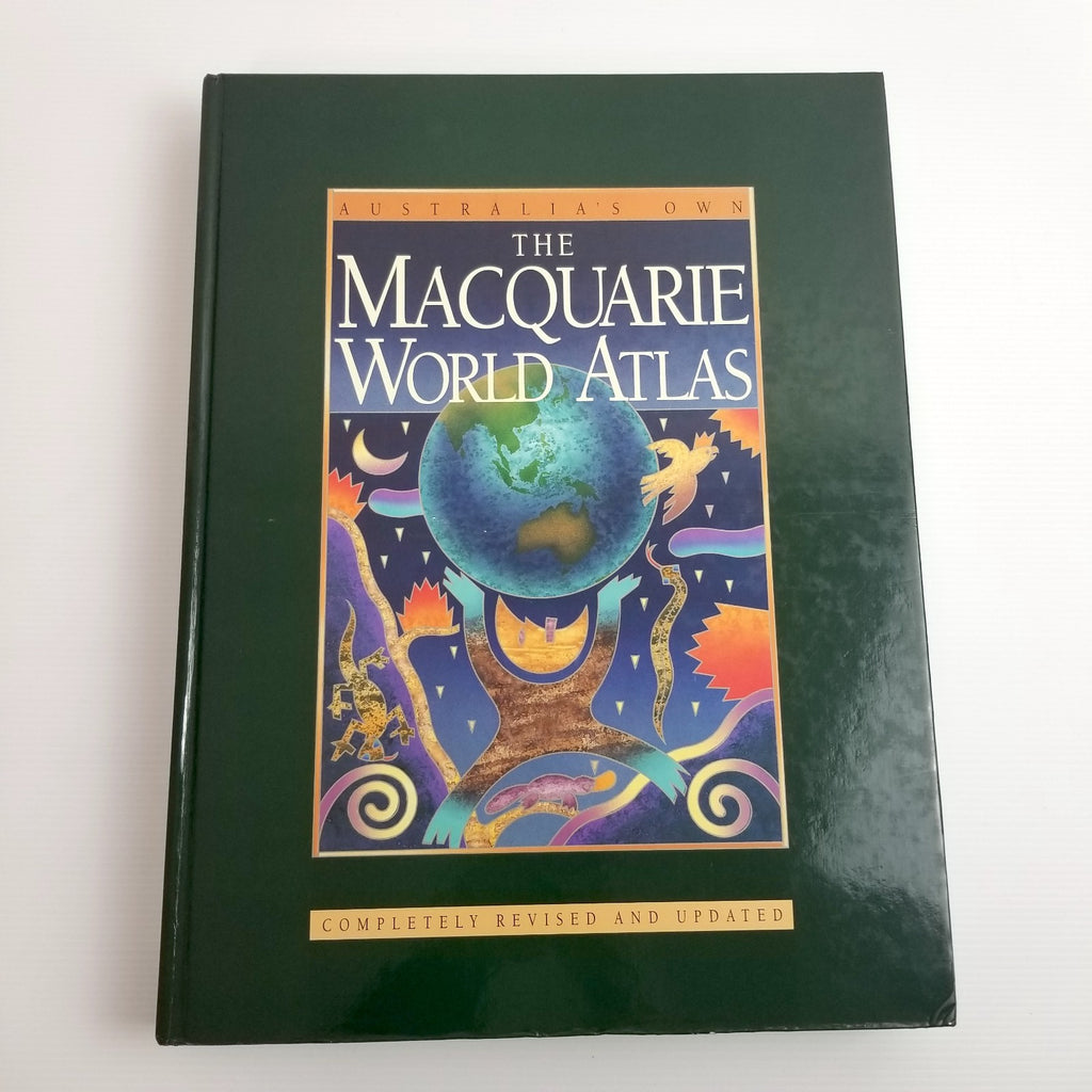 Vintage Rare The Macquarie World Atlas by Macquarie (Hardcover, 1994) Large Book