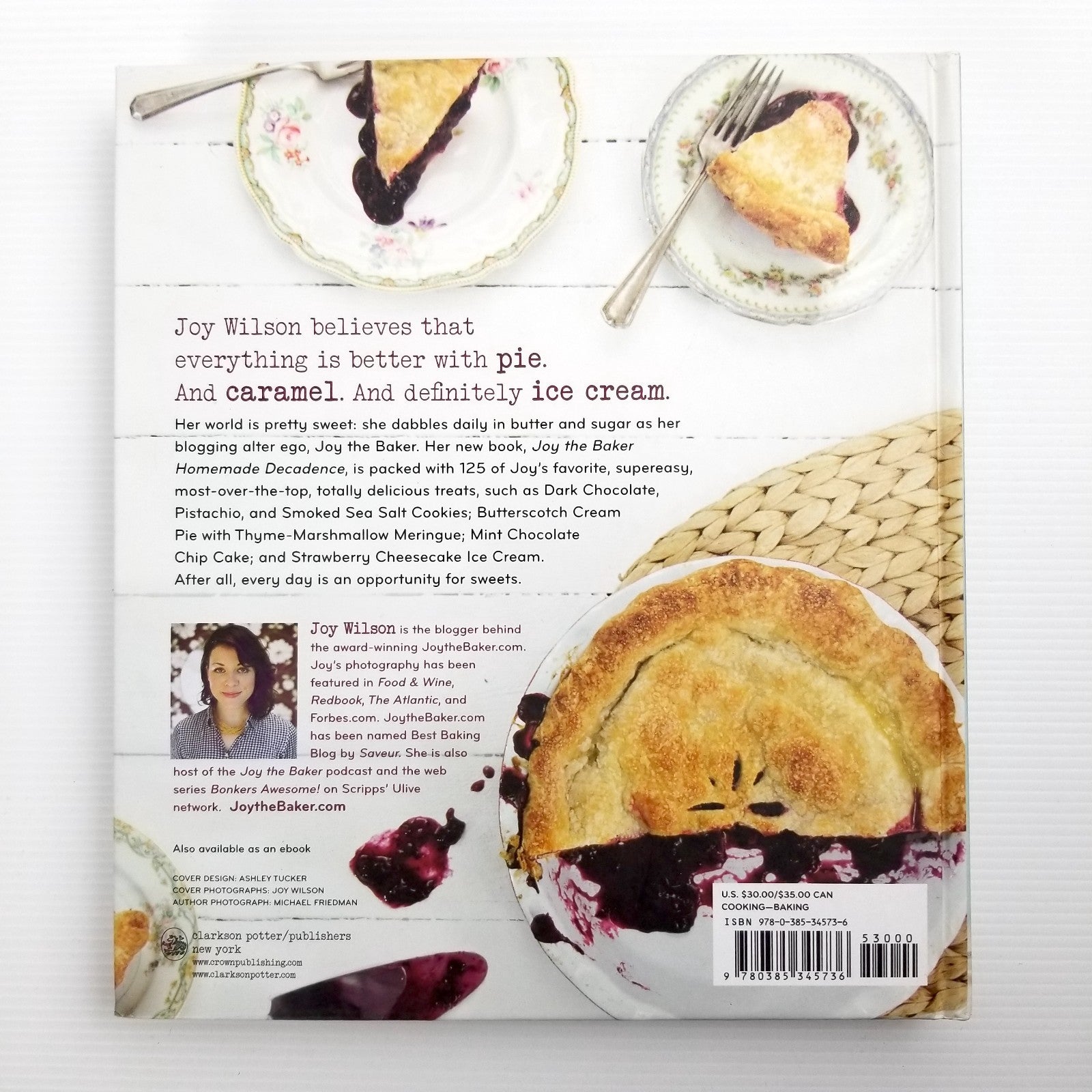 Joy the Baker Homemade Decadence Joy Wilson Cookbook Recipes (Hardcover 2015)