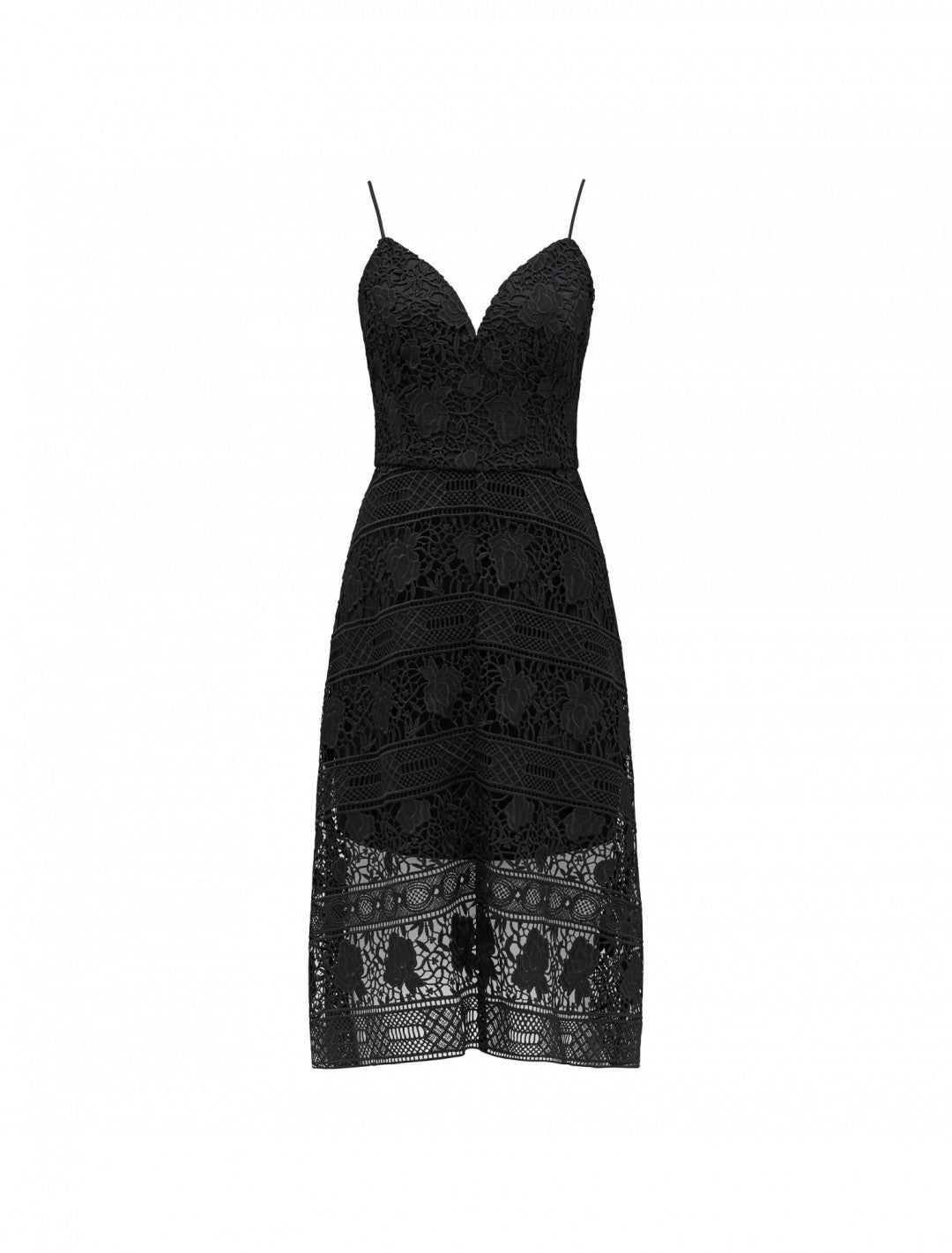 Forever New Veronica Lace Dress Black Formal Party Midi Size 8 S NWT RRP $179.99