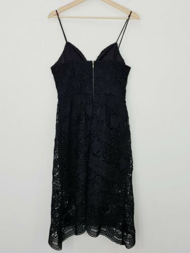 Forever New Veronica Lace Dress Black Formal Party Midi Size 8 S NWT RRP $179.99