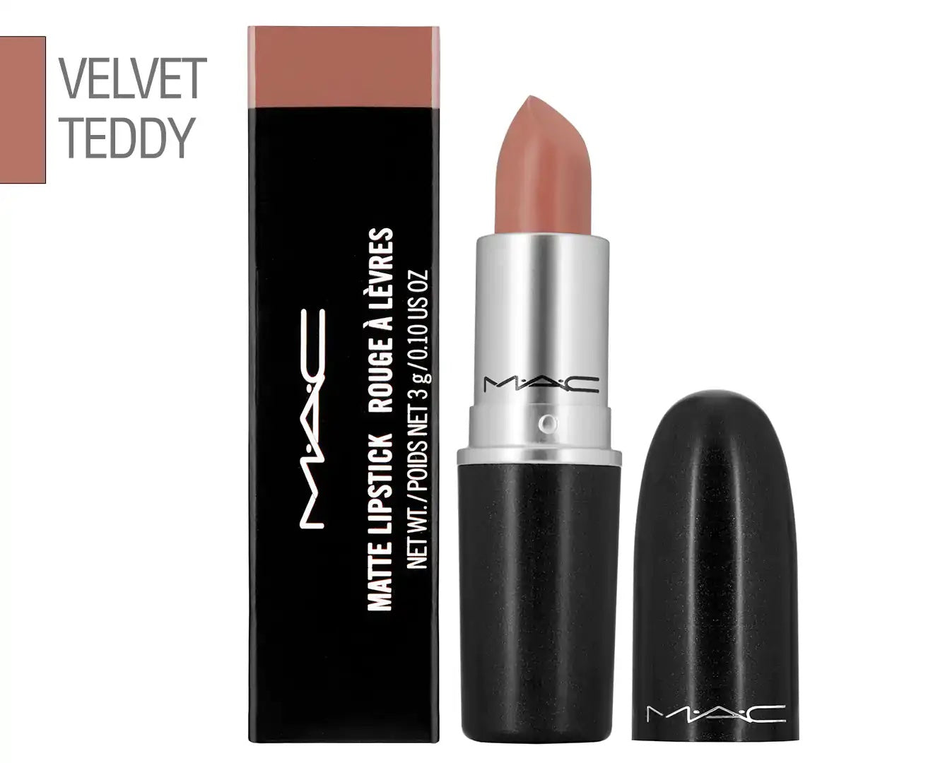 M·A·C Velvet Teddy Lipstick 3g/0.1 us.oz Beige Brown Matte Cosmetics #617