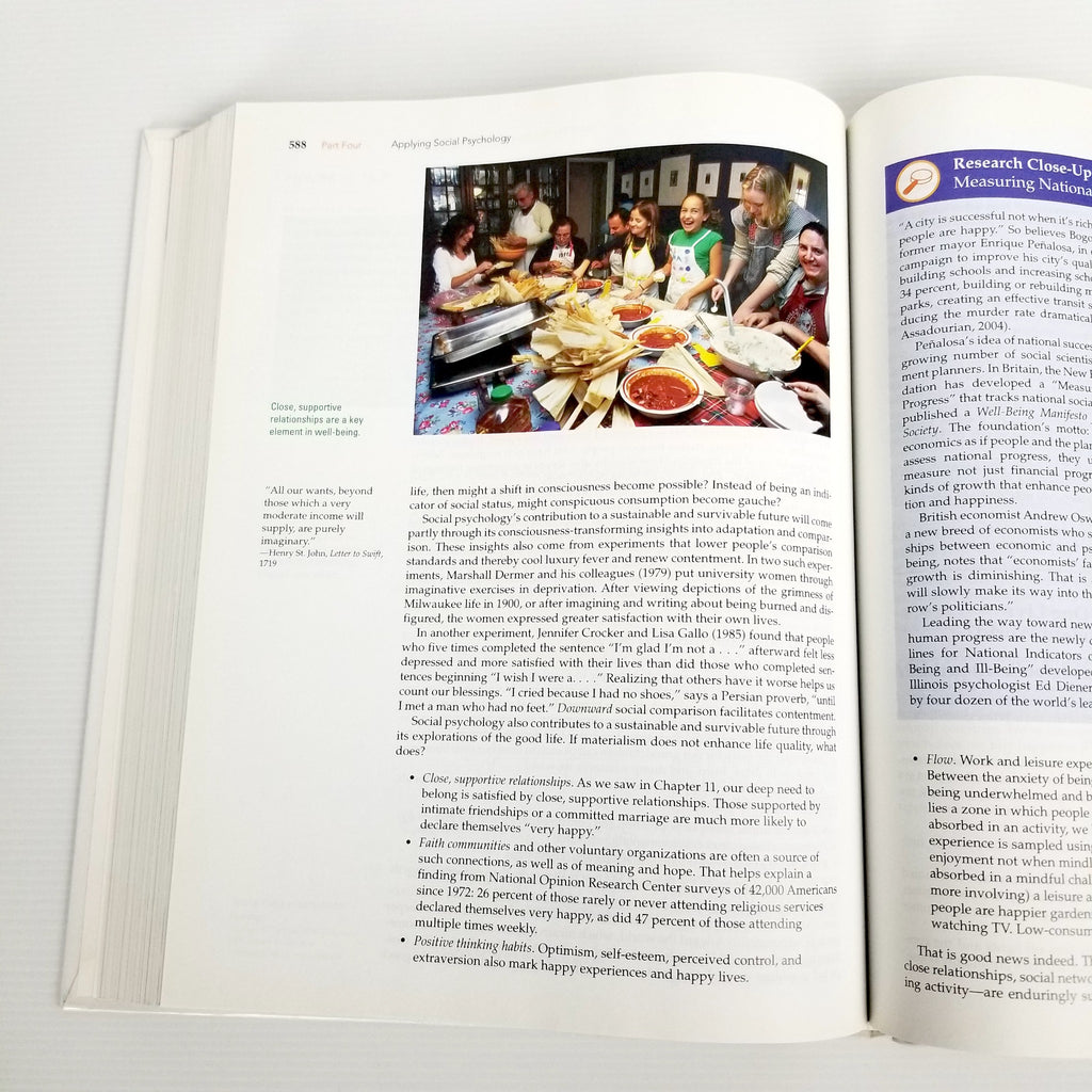 Social Psychology 9th Edition by David G. Myers Textbook Hardcover 9780073531892